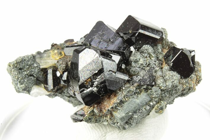 Gemmy Cassiterite Crystals on Quartz - Viloco Mine, Bolivia #249668